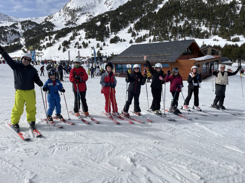 group on skis